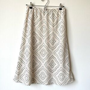 Vintage New York & Company Geometric Midi Skirt